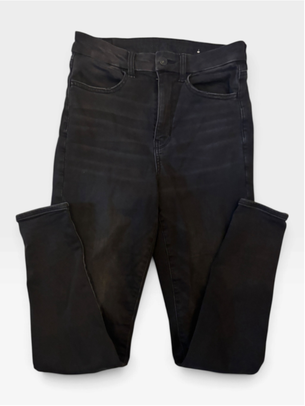 NWOT American Eagle Ne(x)t Level Stretch Super Hi-Rise Black Jegging - Size 6